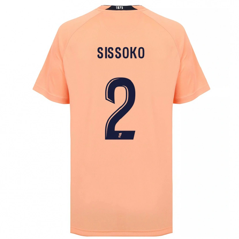Danxen Mujer Camiseta Mustapha Sissoko #2 Naranja Azul Marino 2ª Equipación 2025/26 La Camisa México