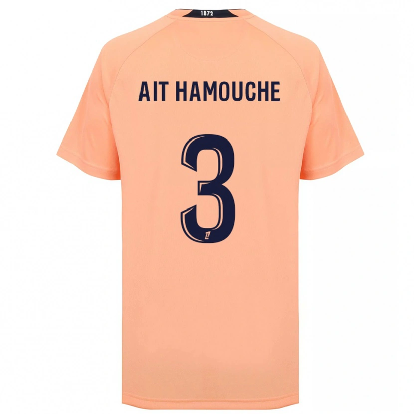 Danxen Mujer Camiseta Massyl Ait Hamouche #3 Naranja Azul Marino 2ª Equipación 2025/26 La Camisa México