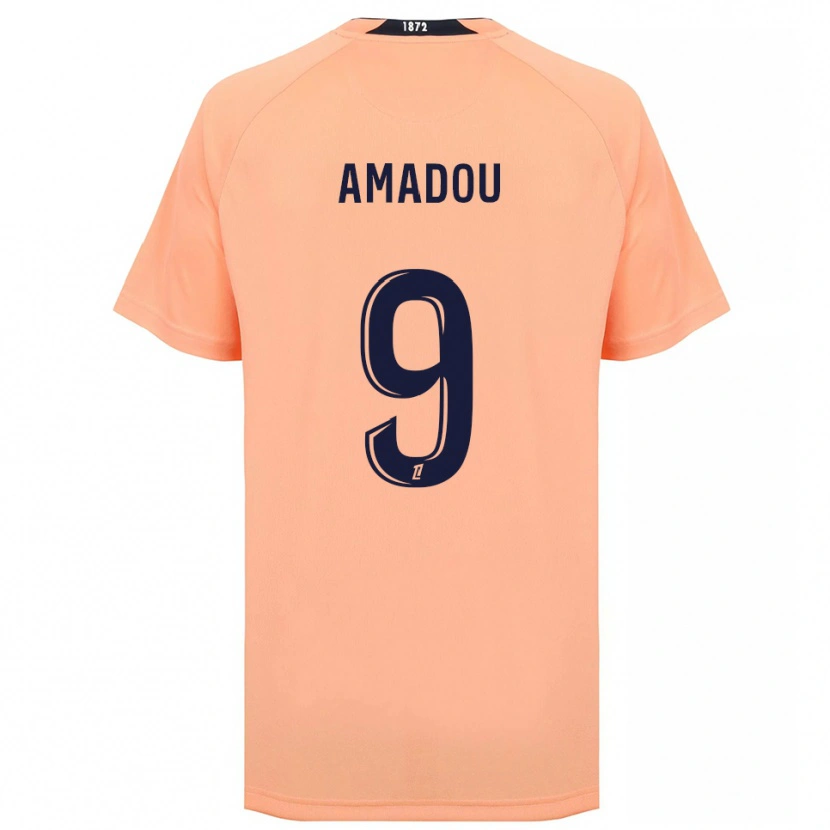 Danxen Mujer Camiseta Mansour Amadou #9 Naranja Azul Marino 2ª Equipación 2025/26 La Camisa México
