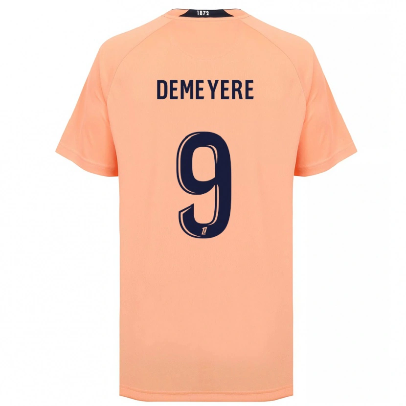 Danxen Mujer Camiseta Silke Demeyere #9 Naranja Azul Marino 2ª Equipación 2025/26 La Camisa México