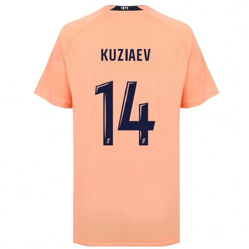 Danxen Mujer Camiseta Daler Kuzyaev #14 Naranja Azul Marino 2ª Equipación 2025/26 La Camisa México