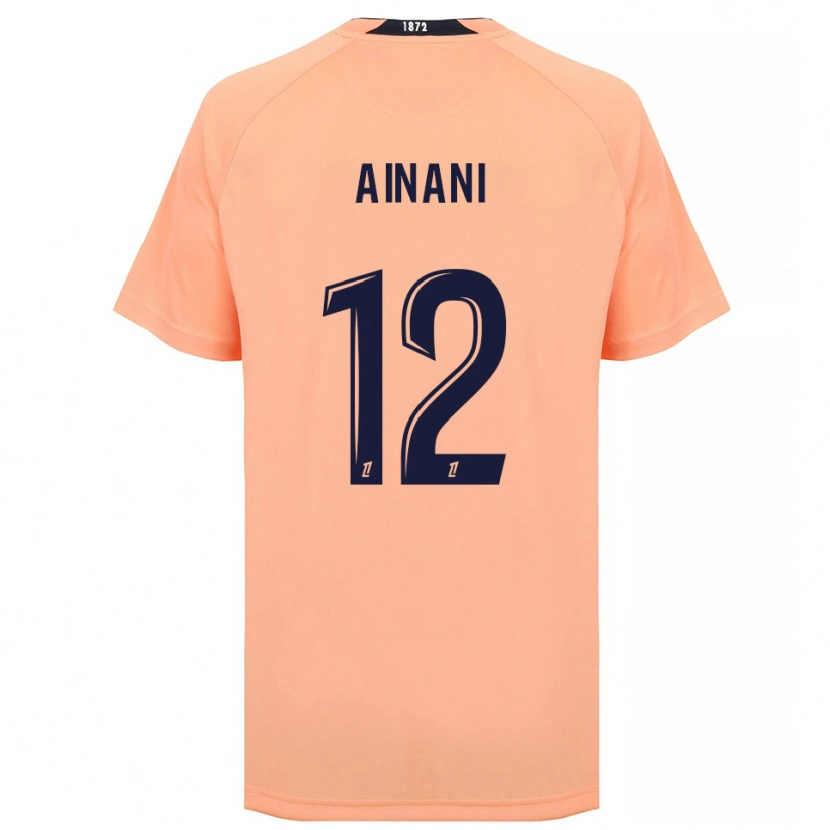 Danxen Mujer Camiseta Sufyan Ainani #12 Naranja Azul Marino 2ª Equipación 2025/26 La Camisa México