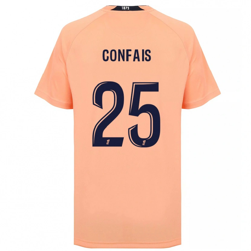 Danxen Mujer Camiseta Aloïs Confais #25 Naranja Azul Marino 2ª Equipación 2025/26 La Camisa México