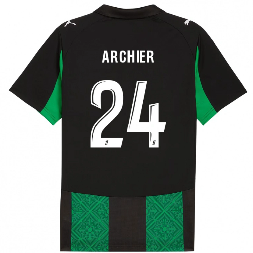 Danxen Mujer Camiseta Louann Archier #24 Negro Verde 2ª Equipación 2025/26 La Camisa México