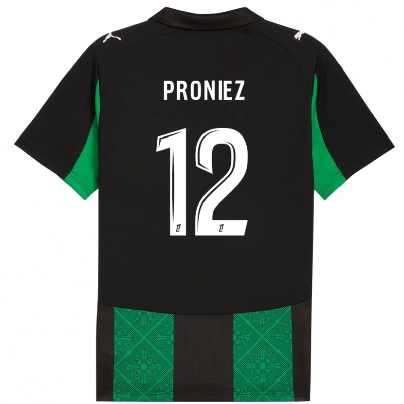 Danxen Mujer Camiseta Fany Proniez #12 Negro Verde 2ª Equipación 2025/26 La Camisa México