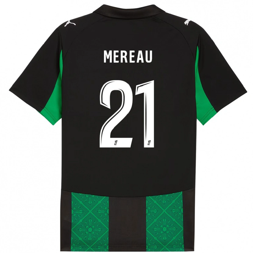 Danxen Mujer Camiseta Alizée Mereau #21 Negro Verde 2ª Equipación 2025/26 La Camisa México