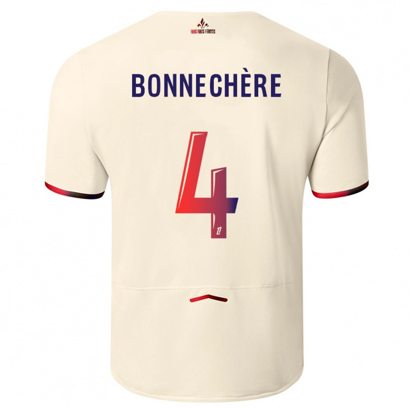 Danxen Mujer Camiseta Victor Bonnechère #4 Blanquecino Rojo 2ª Equipación 2025/26 La Camisa México