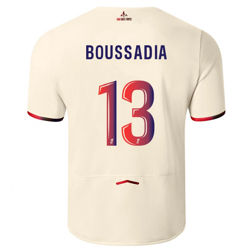 Danxen Mujer Camiseta Saad Boussadia #13 Blanquecino Rojo 2ª Equipación 2025/26 La Camisa México