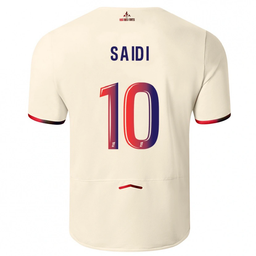 Danxen Mujer Camiseta Rachel Saidi #10 Blanquecino Rojo 2ª Equipación 2025/26 La Camisa México