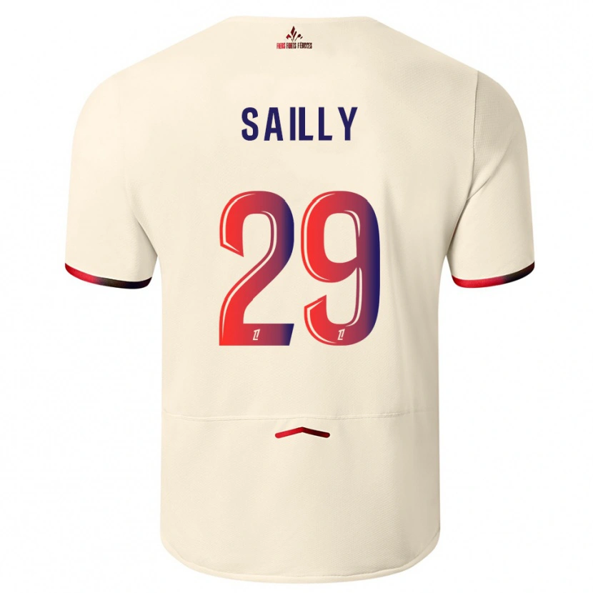 Danxen Mujer Camiseta Charlotte Sailly #29 Blanquecino Rojo 2ª Equipación 2025/26 La Camisa México