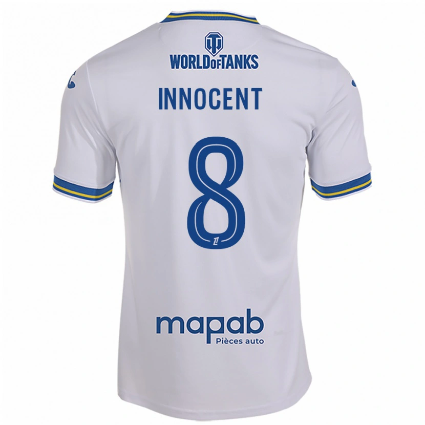 Danxen Mujer Camiseta Bonke Innocent #8 Blanco Celeste 2ª Equipación 2025/26 La Camisa México