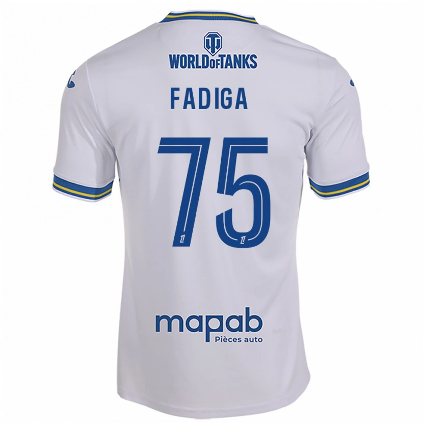 Danxen Mujer Camiseta Bandiougou Fadiga #75 Blanco Celeste 2ª Equipación 2025/26 La Camisa México