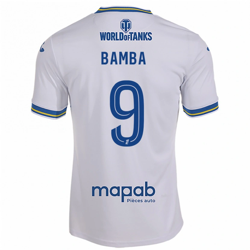 Danxen Mujer Camiseta Mohamed Bamba #9 Blanco Celeste 2ª Equipación 2025/26 La Camisa México