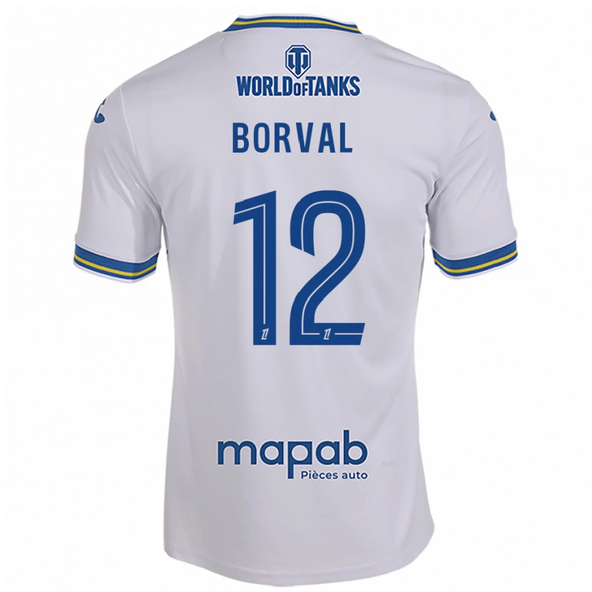 Danxen Mujer Camiseta Cyril Borval #12 Blanco Celeste 2ª Equipación 2025/26 La Camisa México