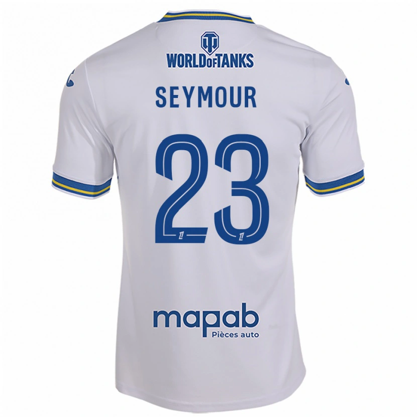 Danxen Mujer Camiseta Brice Seymour #23 Blanco Celeste 2ª Equipación 2025/26 La Camisa México