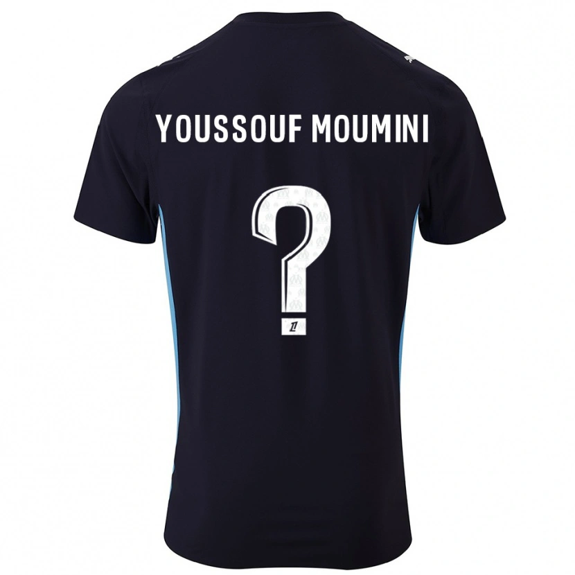 Danxen Mujer Camiseta Yakine Youssouf Moumini #0 Negro Celeste 2ª Equipación 2025/26 La Camisa México
