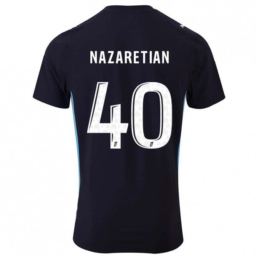 Danxen Mujer Camiseta Manuel Nazaretian #40 Negro Celeste 2ª Equipación 2025/26 La Camisa México