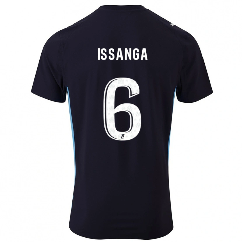Danxen Mujer Camiseta Alexandre Issanga #6 Negro Celeste 2ª Equipación 2025/26 La Camisa México