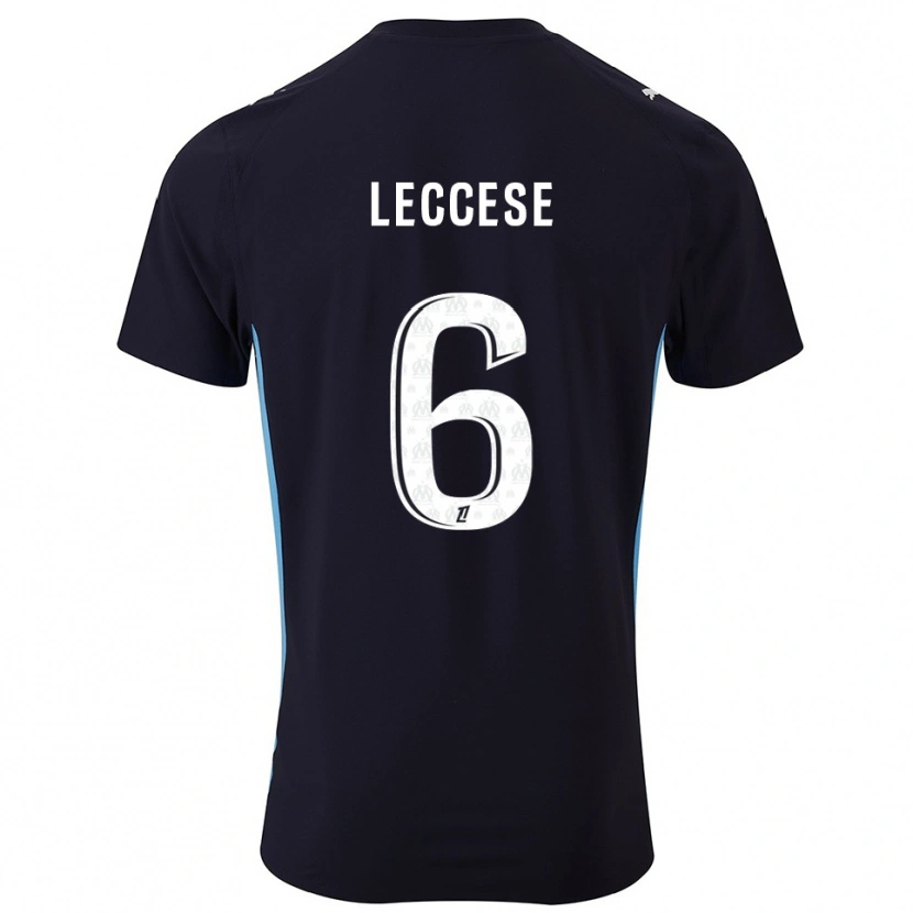 Danxen Mujer Camiseta Milan Leccese #6 Negro Celeste 2ª Equipación 2025/26 La Camisa México
