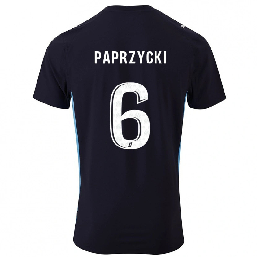 Danxen Mujer Camiseta Aurore Paprzycki #6 Negro Celeste 2ª Equipación 2025/26 La Camisa México
