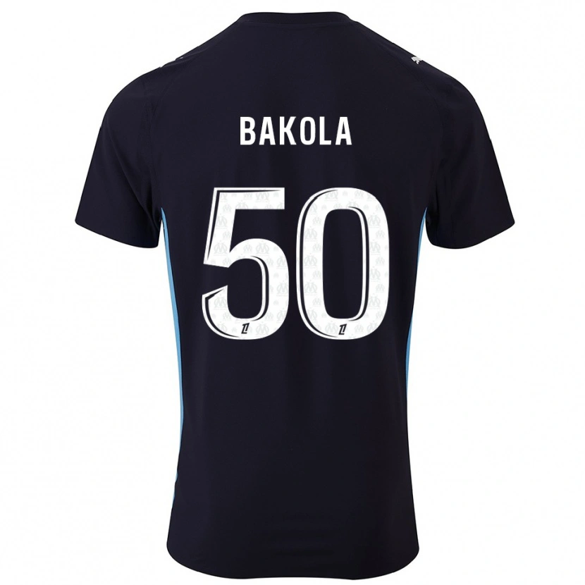 Danxen Mujer Camiseta Darryl Bakola #50 Negro Celeste 2ª Equipación 2025/26 La Camisa México