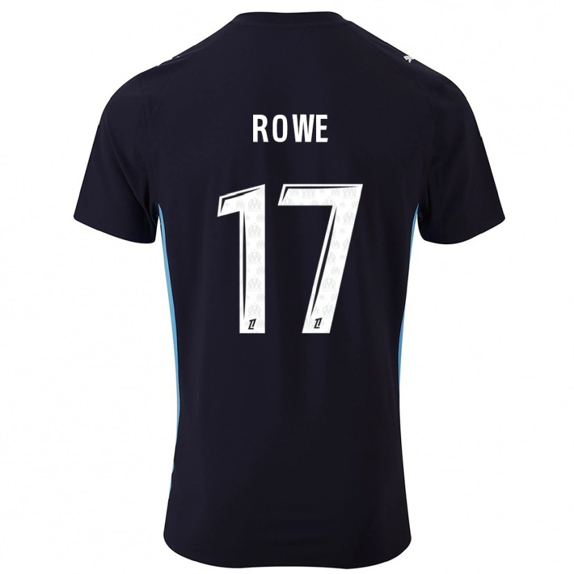 Danxen Mujer Camiseta Jonathan Rowe #17 Negro Celeste 2ª Equipación 2025/26 La Camisa México