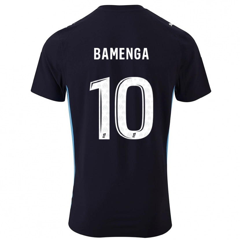Danxen Mujer Camiseta Naomie Bamenga #10 Negro Celeste 2ª Equipación 2025/26 La Camisa México