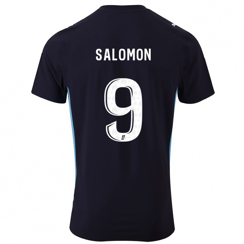 Danxen Mujer Camiseta Maeva Salomon #9 Negro Celeste 2ª Equipación 2025/26 La Camisa México