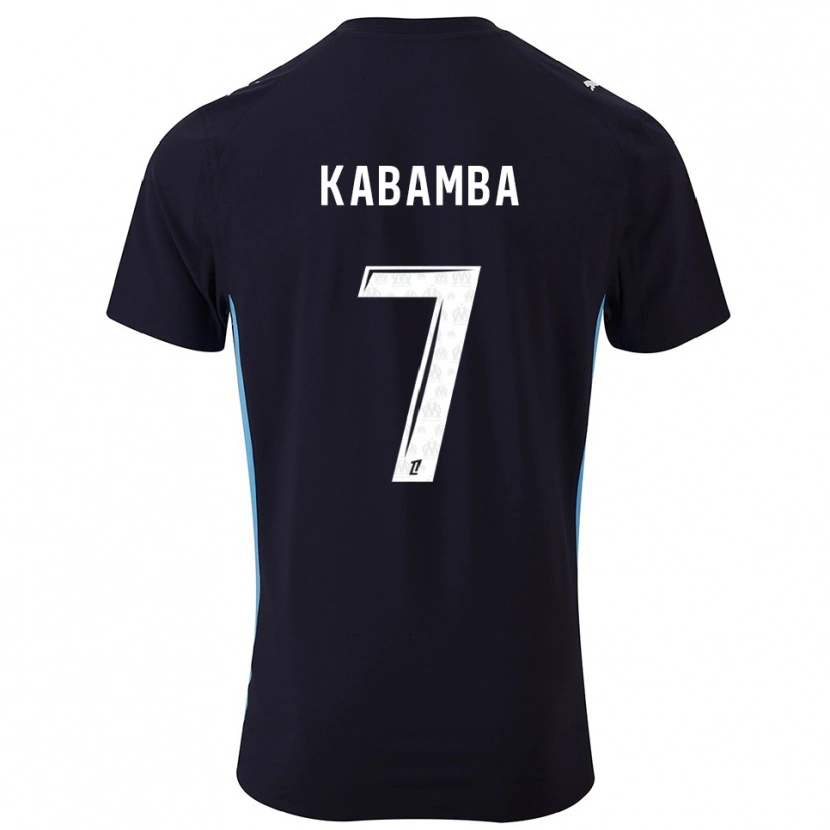 Danxen Mujer Camiseta Alexis Kabamba #7 Negro Celeste 2ª Equipación 2025/26 La Camisa México