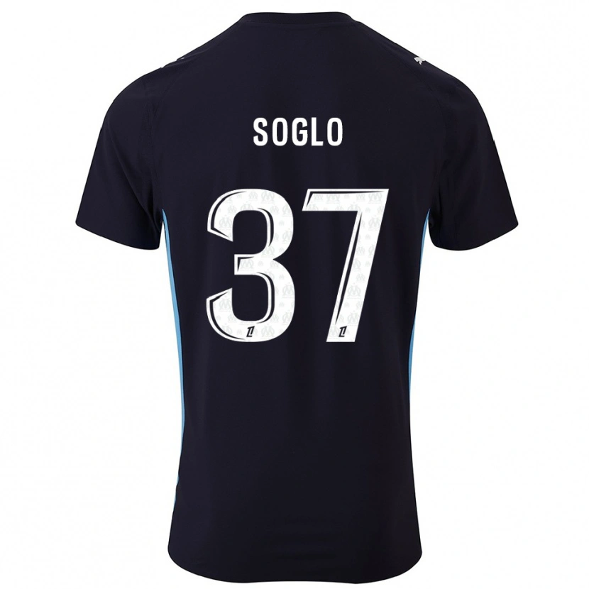 Danxen Mujer Camiseta Emran Soglo #37 Negro Celeste 2ª Equipación 2025/26 La Camisa México