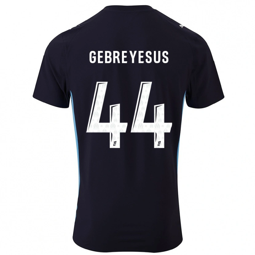 Danxen Mujer Camiseta Esey Gebreyesus #44 Negro Celeste 2ª Equipación 2025/26 La Camisa México