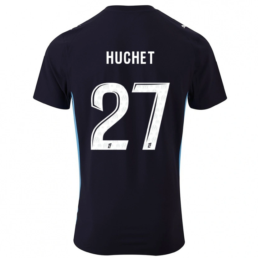 Danxen Mujer Camiseta Sarah Huchet #27 Negro Celeste 2ª Equipación 2025/26 La Camisa México