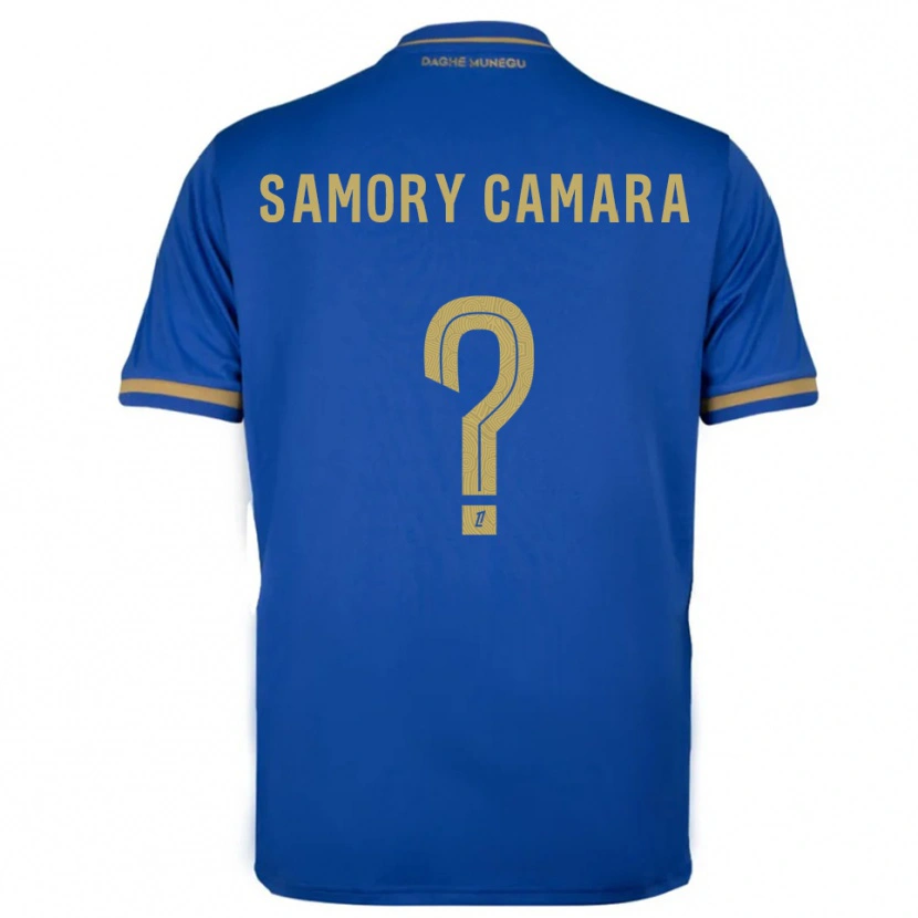 Danxen Mujer Camiseta Verges Samory Camara #0 Azul Oro 2ª Equipación 2025/26 La Camisa México