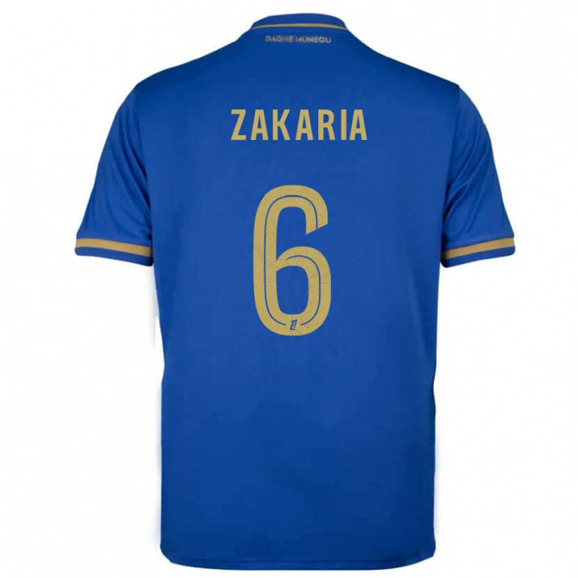 Danxen Mujer Camiseta Denis Zakaria #6 Azul Oro 2ª Equipación 2025/26 La Camisa México