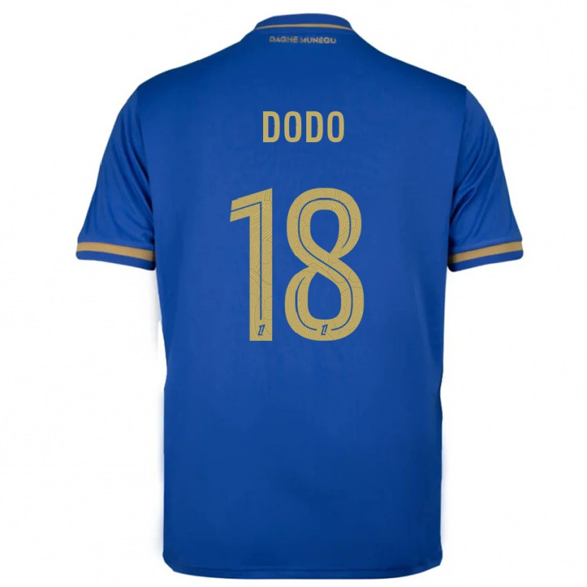 Danxen Mujer Camiseta Yannick Dodo #18 Azul Oro 2ª Equipación 2025/26 La Camisa México