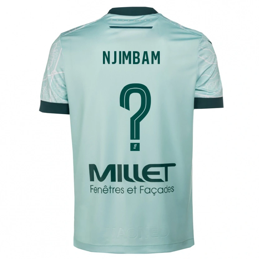 Danxen Mujer Camiseta Junior Njimbam #0 Verde Blanco 2ª Equipación 2025/26 La Camisa México