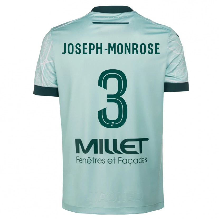 Danxen Mujer Camiseta Florian Joseph-Monrose #3 Verde Blanco 2ª Equipación 2025/26 La Camisa México