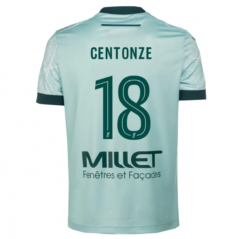 Danxen Mujer Camiseta Fabien Centonze #18 Verde Blanco 2ª Equipación 2025/26 La Camisa México