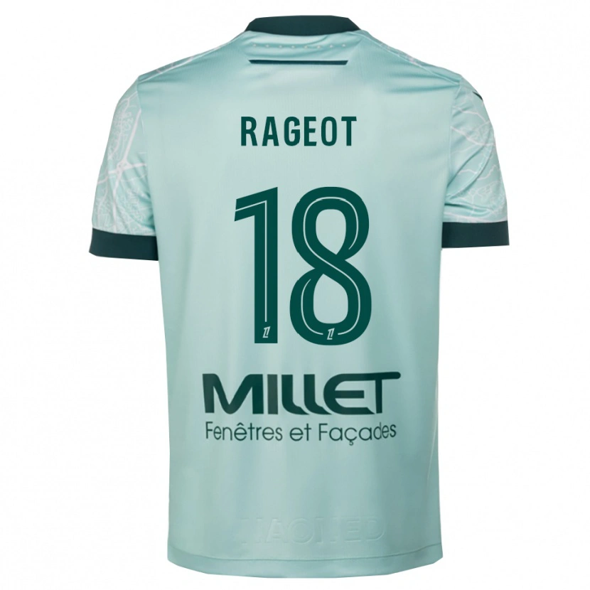 Danxen Mujer Camiseta Lalie Rageot #18 Verde Blanco 2ª Equipación 2025/26 La Camisa México