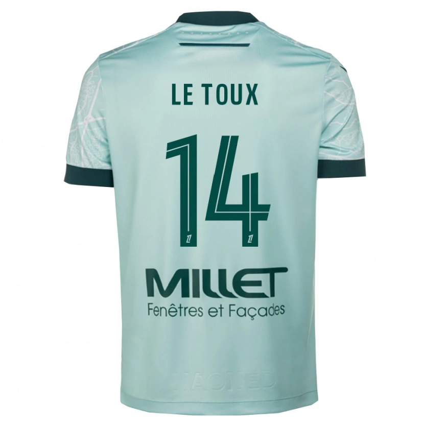 Danxen Mujer Camiseta Many Le Toux #14 Verde Blanco 2ª Equipación 2025/26 La Camisa México