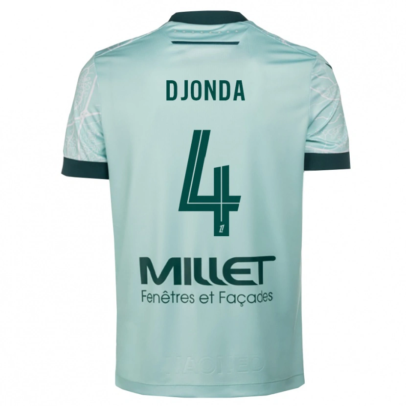 Danxen Mujer Camiseta Christian Djonda #4 Verde Blanco 2ª Equipación 2025/26 La Camisa México