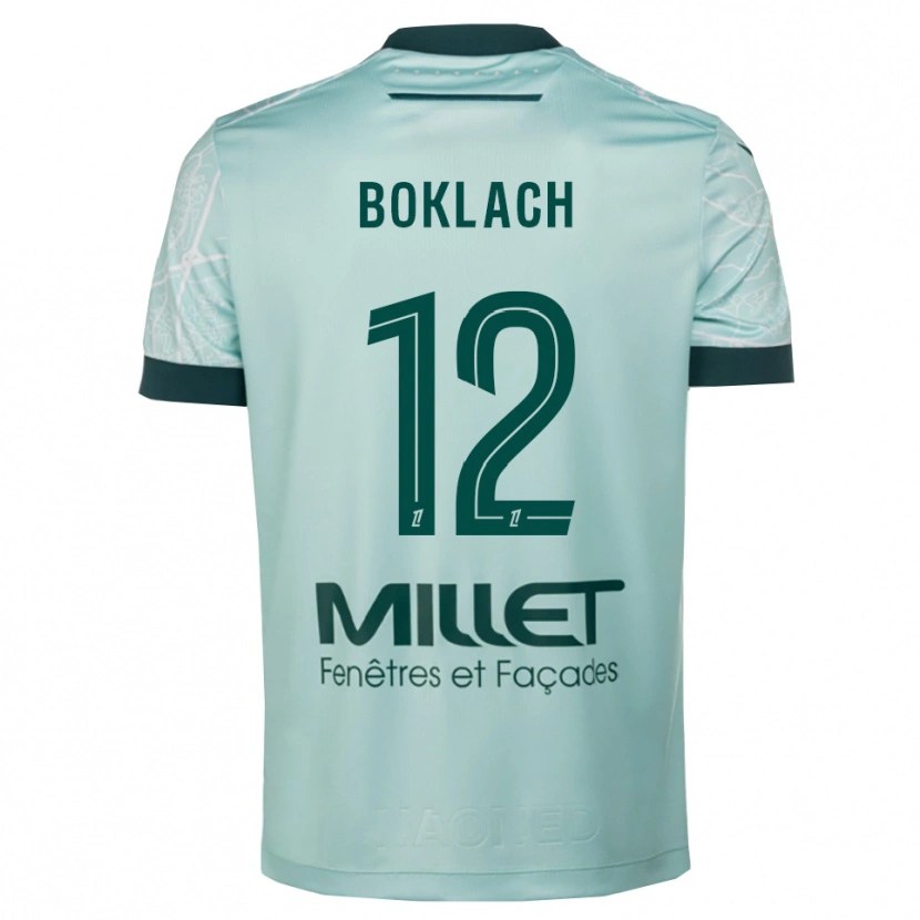 Danxen Mujer Camiseta Kateryna Boklach #12 Verde Blanco 2ª Equipación 2025/26 La Camisa México