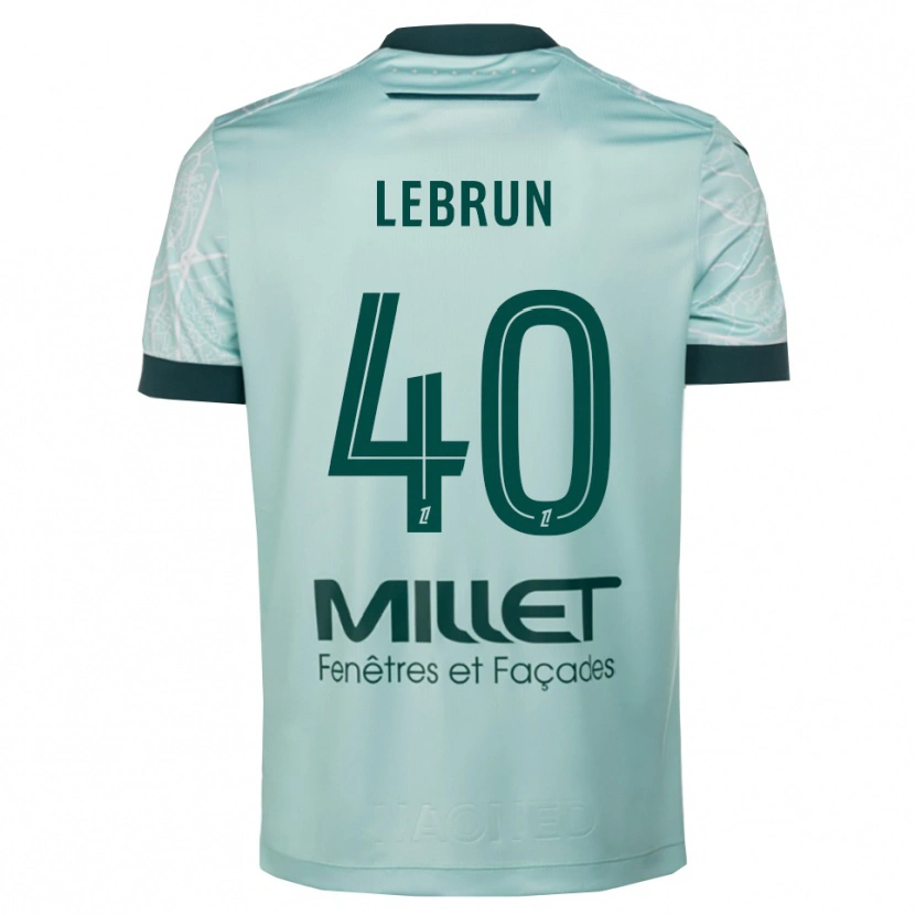 Danxen Mujer Camiseta Lisa Lebrun #40 Verde Blanco 2ª Equipación 2025/26 La Camisa México