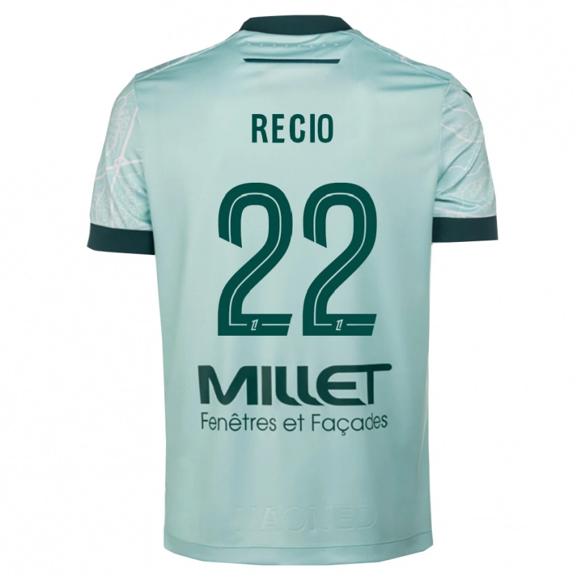 Danxen Mujer Camiseta Andrea Recio #22 Verde Blanco 2ª Equipación 2025/26 La Camisa México