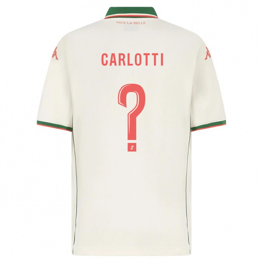 Danxen Mujer Camiseta Mathis Carlotti #0 Blanco Verde 2ª Equipación 2025/26 La Camisa México