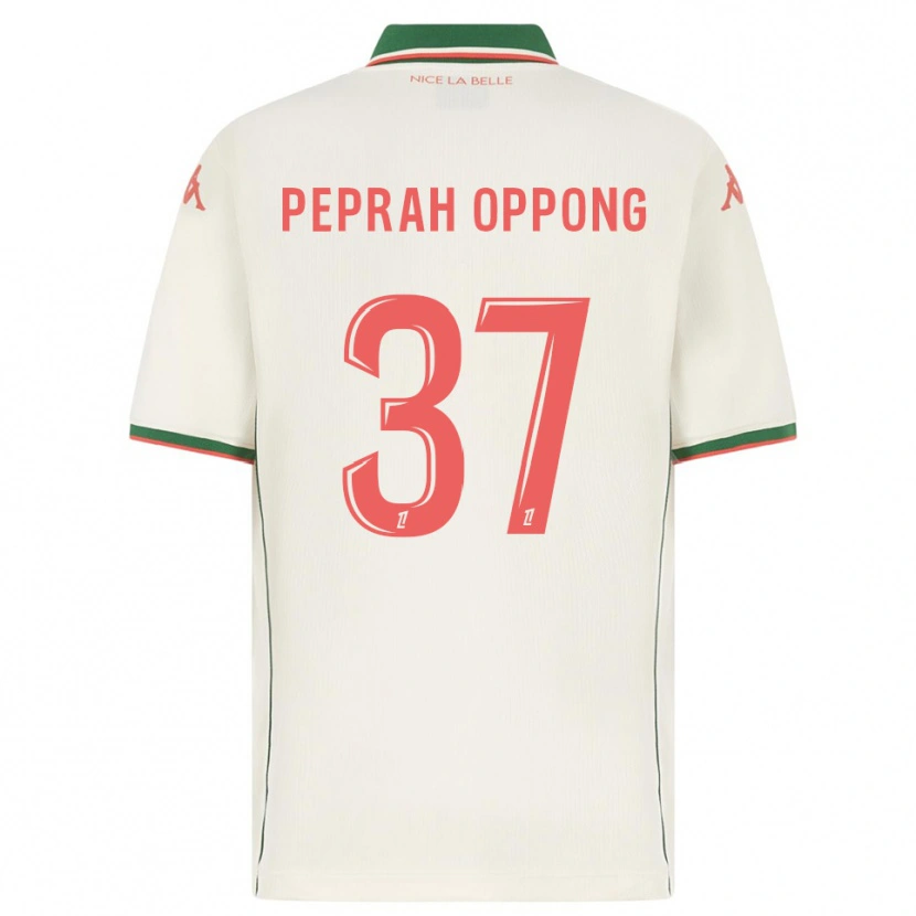 Danxen Mujer Camiseta Kojo Peprah Oppong #37 Blanco Verde 2ª Equipación 2025/26 La Camisa México