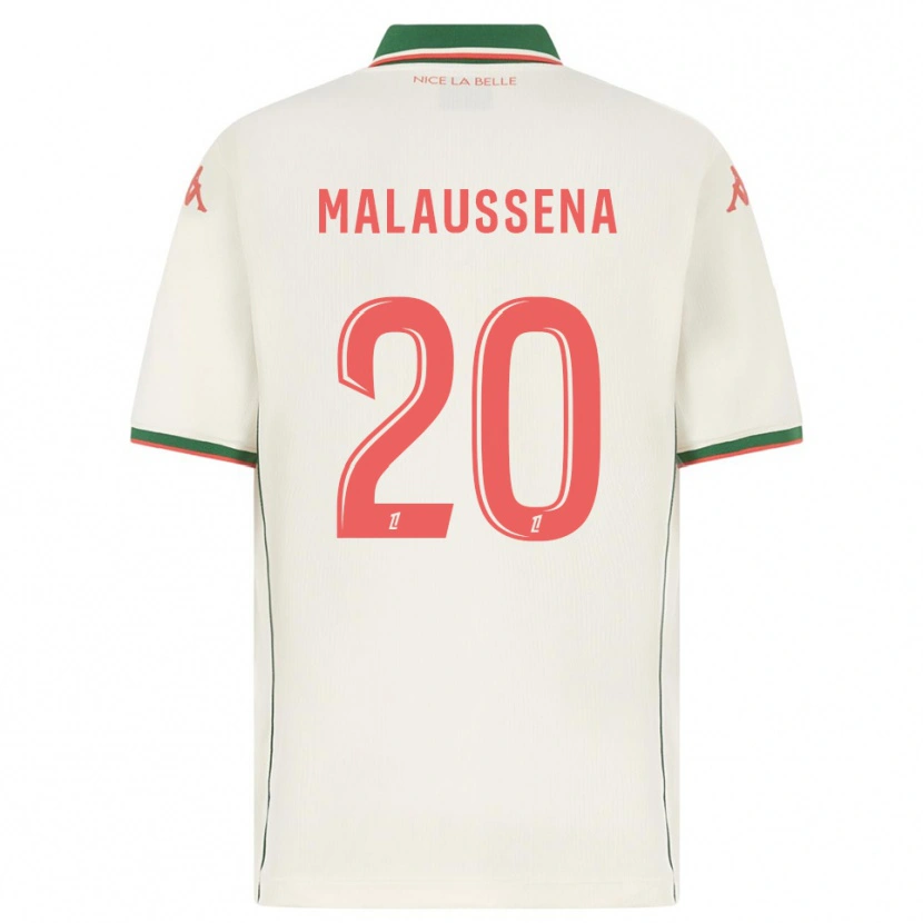 Danxen Mujer Camiseta Angela Malaussena #20 Blanco Verde 2ª Equipación 2025/26 La Camisa México