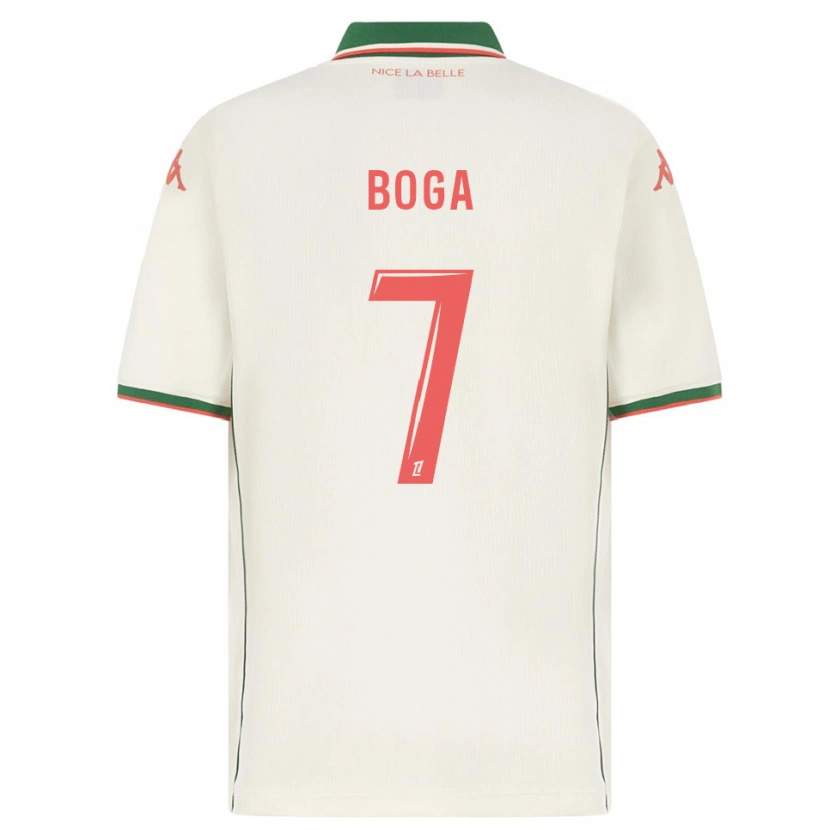 Danxen Mujer Camiseta Jérémie Boga #7 Blanco Verde 2ª Equipación 2025/26 La Camisa México