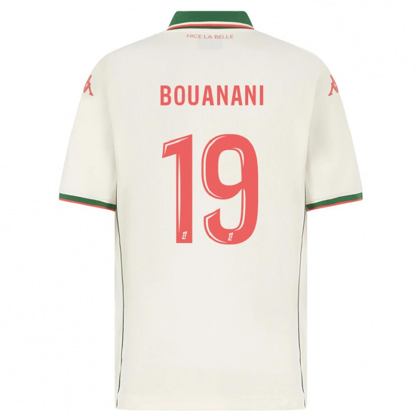 Danxen Mujer Camiseta Badredine Bouanani #19 Blanco Verde 2ª Equipación 2025/26 La Camisa México