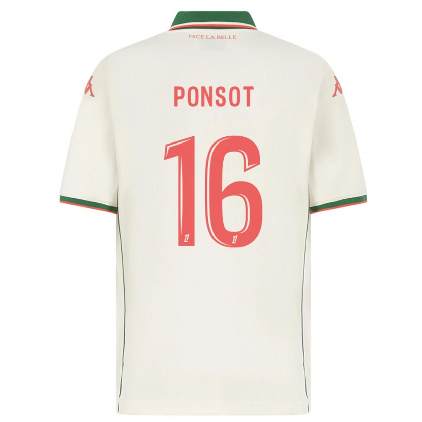 Danxen Mujer Camiseta Martin Ponsot #16 Blanco Verde 2ª Equipación 2025/26 La Camisa México